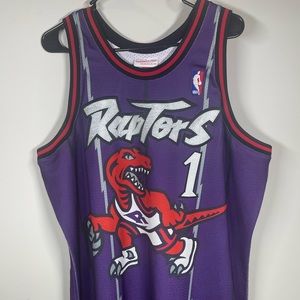 98-99 Authentic Tracy McGrady Raptors Throwback NBA Jersey XL Mitchell & Ness